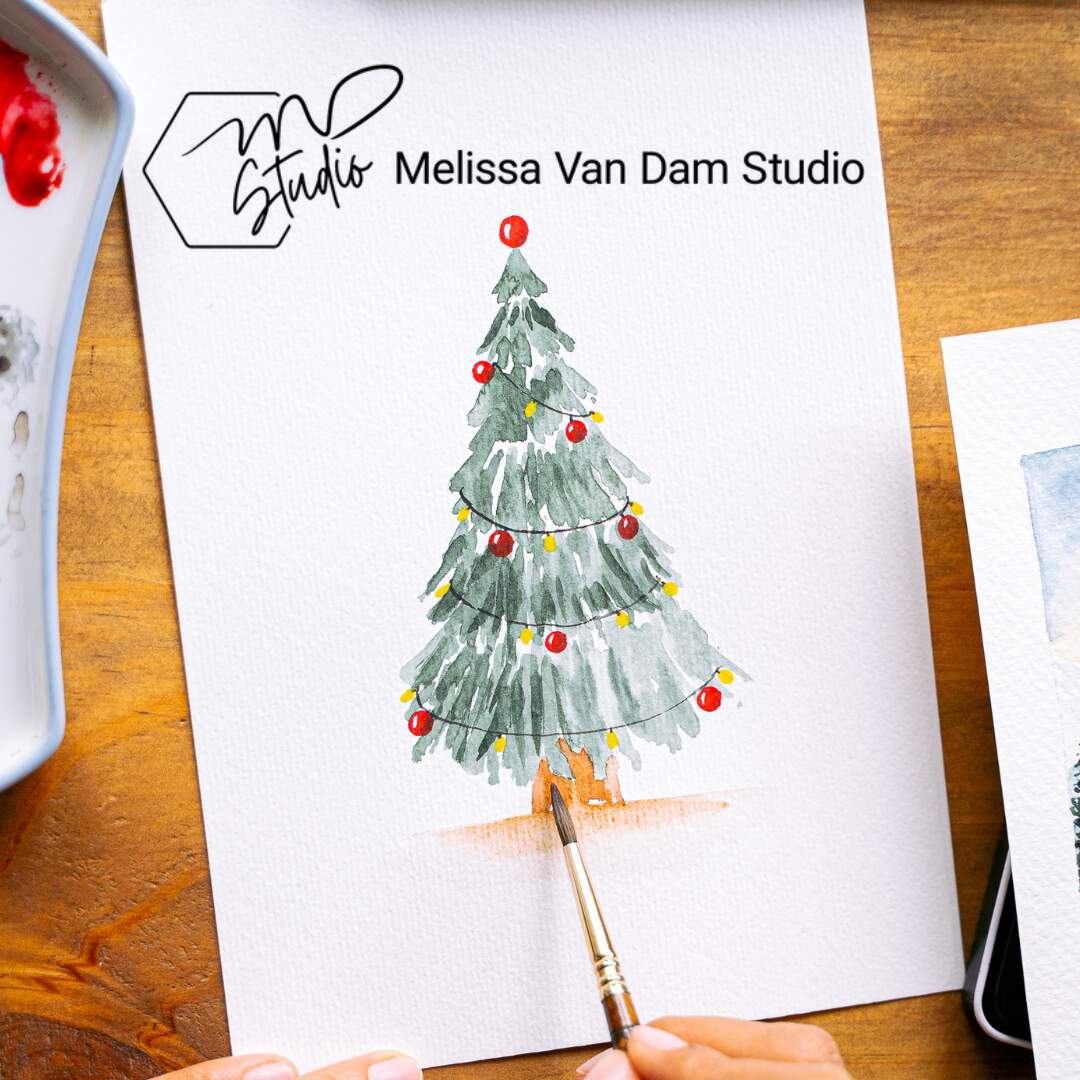 Watercolour Holiday Card Making